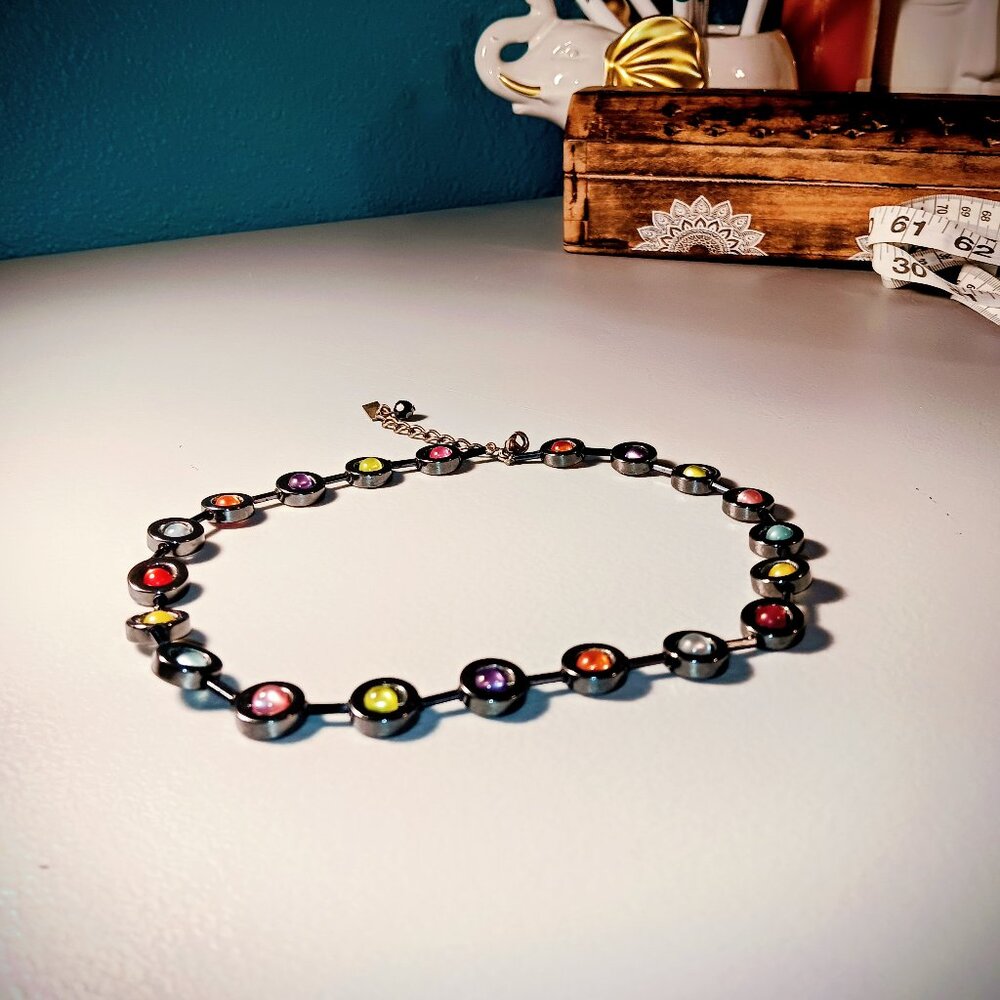 *SOLD on eBay* No Longer Available Coeur De Lion Hematite Multicolored Necklace
